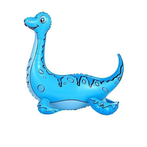 Zebra Balloons Blauer Plesiosaurus 3D-Dinosaurier-Folienballon, 60 cm von Zebra Balloons