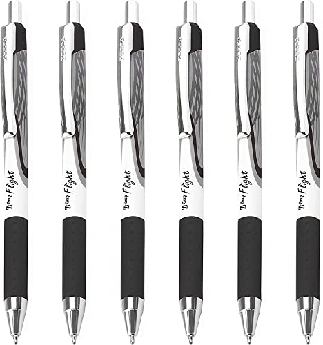 Zebra Classic Z-Grip Flight Kugelschreiber, 1,2 mm, Schwarz, 6 Stück von Zebra