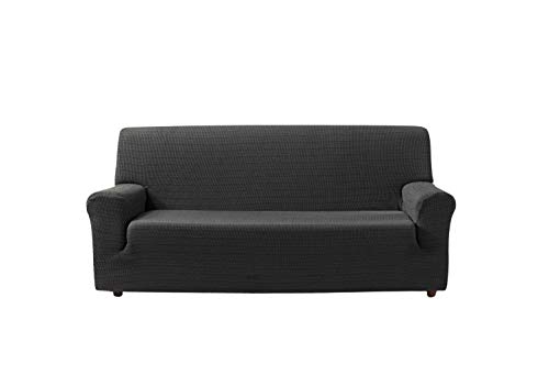 Zebra Textil Estoralis | Vega Sofabezug im modernen Design | Elastischer Jacquardstoff | Grau | Für 3-Sitzer-Sofa von 170 bis 220 cm. | Sofaschutz | Anpassbar an alle Arten von Sesseln Zebra Textil Estoralis | Vega Sofabezug im modernen Design | Elastischer Jacquardstoff | Grau | Für 3-Sitzer-Sofa von 170 bis 220 cm. | Sofaschutz | Anpassbar an alle Arten von Sesseln von Zebra Textil