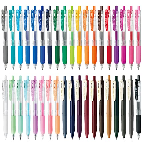 ZEBRA JJ15-38C-AZ Gel-Kugelschreiber Sarasa Clip, 0,5 mm, 38 Farben von Zebra