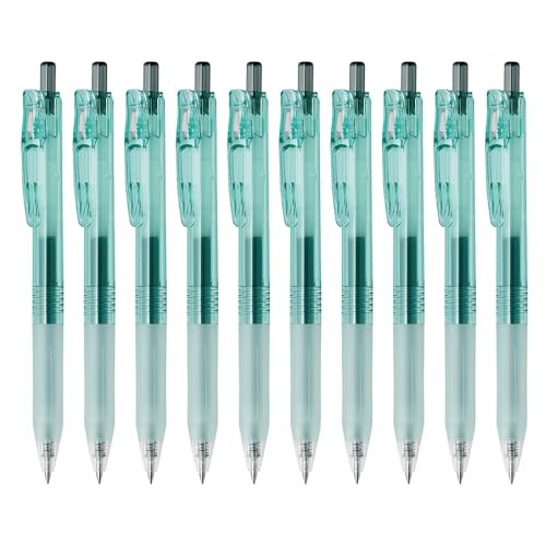 Zebra B-BI-JJ15-OBG Gel-Kugelschreiber, Sarasa-Clip mit Bio-Tube, 0,5 mm, Ozeanblau, grüne Achse, schwarze Tinte, 10 Stück von Zebra