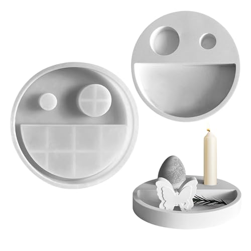 Silikonformen Gießformen Kerzenhalter Ostern, Silikonform Kerzenhalter Ostern Gipsformen zum gießen, Ostern Silikonformen Kerzenständer Tablett zur Herstellung von Ostern Kerzenhalter Ornament (A) von Zecnaud