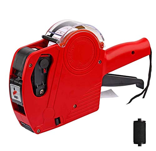 Zeerkeer 1/8 Preis Etiketten Drucker Labeler MX5500 EOS Einschließlich 1Stücke Label Aufkleber 1 Stücke Tinte Refill Verwenden in Büro Einzelhandel Shop Lebensmittelgeschäft Kennzeichnung (Rot) von Zeerkeer