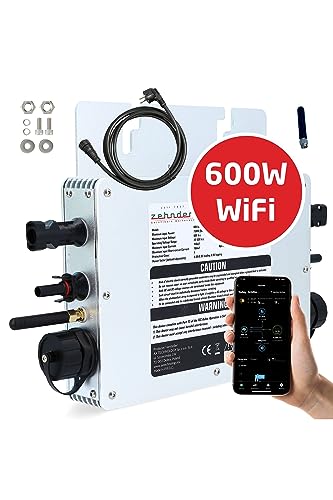 Zehnder WR-600S ECOLOGIC - Smart Micro Wechselrichter mit APP Steuerung - Effizientes Energiemanagment und Maximale Leistung für Balkonkraftwerke - Zuverlässiger Solar Inverter von Zehnder