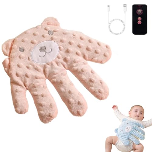 ZeiLaBang Kakadi Baby Soothing Palm Hand,Elektrisches Baby Soothing Hand Pillow,Baby Einschlafhilfe Handkissen Aufladbar,Baby Startle Prevention Hand Glove,Klopfende Hand für Den Schlaf Von Babys von ZeiLaBang Kakadi