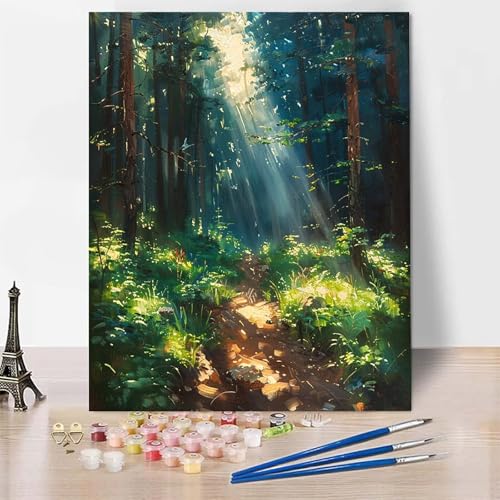 Malen Nach Zahlen Erwachsene Wald Malen Nach Zahlen, Paint by Numbers Landschaft Painting by Numbers Bastelset Erwachsene mit 3 Pinseln und Acrylfarbe für Zimmer Deko, Geschenke 100 X 135 CM -zp2532A Malen Nach Zahlen Erwachsene Wald Malen Nach Zahlen, Paint by Numbers Landschaft Painting by Numbers Bastelset Erwachsene mit 3 Pinseln und Acrylfarbe für Zimmer Deko, Geschenke 100 X 135 CM -zp2532A von Zeipopge