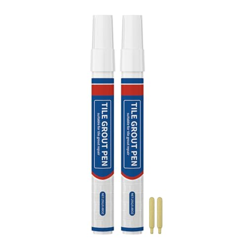 2 Stück Fliesenmörtel Reviver Stift Für Den Professionellen Einsatz Wasserbeständiger Fliesenmörtel Stift Mörtel Reparatur Marker von Zeiwohndc