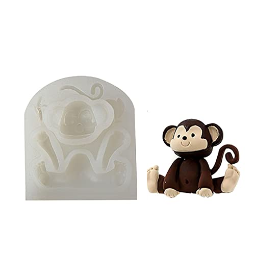 Cartoon Silikonform Kaninchen Elefant Fondant Formen Schokolade Kuchen Dekoration Epoxidharz Formen Backen Seifenform von Zeiwohndc