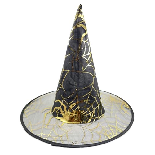 Zeiwohndc Filigraner Hut für Partys, Rollenspiele, Halloween, personalisierte Zaubererhut, Dekoration, schöne große Hexenhut, Partyhut, 5 Stück von Zeiwohndc