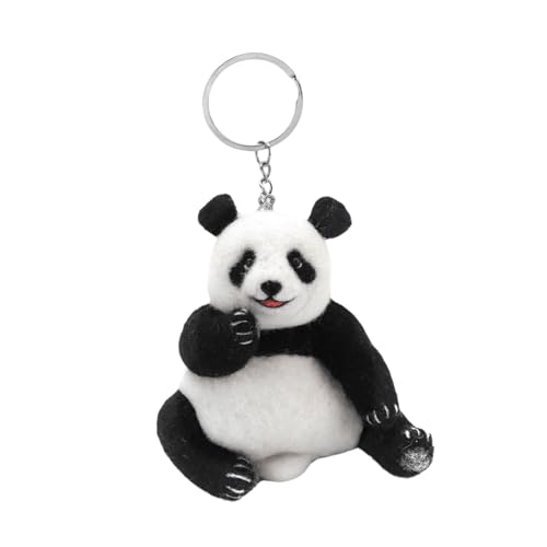 Zeiwohndc Panda Animal Woll Felted Set Nadel Filling Supplies Mit Anleitungsnadel Feltze Filling Nadel Für Anfänger von Zeiwohndc