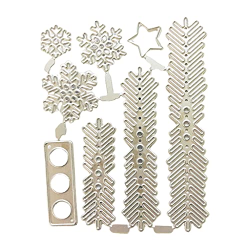 Schneeflocke Stanzform Exquisite Kleine Schneeflocke Prägeschablone Weihnachten Party Karten Herstellung Zubehör Metall Stanzformen Schablonen für DIY Handwerk Scrapbooking Album Papier von Zeizafa