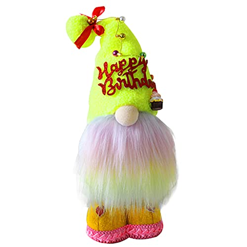 Zeizafa Happy Birthday Zwerg Plüsch Für Tomte Schwedischer Zwerg Handgemachte Heimdekorationen Geschenke Happy Birthday Gnom von Zeizafa