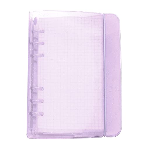 A6 / A5, 6 Löcher, farbig,Läufer Ringordner, Ordner für lose Blätter, Notizbuch, Nachfüllpackung, Bürobedarf, Ordner (Pastel Lilac, A6 mini set) von Zelten