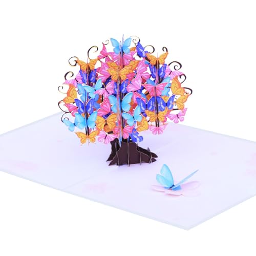 3D Schmetterling Grußkarten Schmetterling Karte 3D Grußkarten für Geburtstage und Feiern von Zemusinet