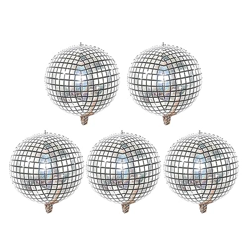 5 schöne Tanzballons aus Aluminiumfolie für Festivals mit reflektierender Farbe von Zemusinet