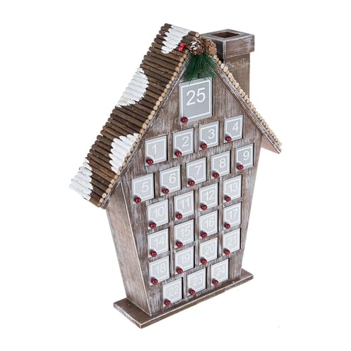 Adventskalender Holz mit 25 Geschenketui für Weihnachten Urlaub Dekoration 25 Tage Weihnachten Adventskalender Ornament von Zemusinet