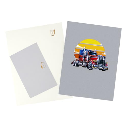 Handgefertigte 3D-Grußkarte mit klassischem Truck, einzigartige Karte, ideal zum Feiern des Vatertags oder zu jedem Anlass Handgefertigte 3D-Grußkarte mit klassischem Truck, einzigartige Karte, ideal zum Feiern des Vatertags oder zu jedem Anlass von Zemusinet