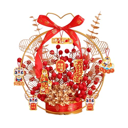 Zemusinet Chinesische Neujahrsdekoration, Blumenkörbe, Blumenhalter, Einweihungsbeeren, Körbe, Frühlingsfest, Ornament, Heimdekoration von Zemusinet