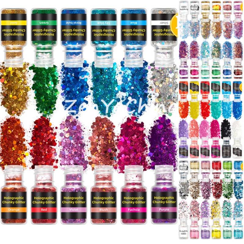 12 Boxen Bunte Pailletten Füllstoff Für Silikonform Nail Art Sticker Flash Powder Schimmerndes Pulver Zum Gießen Aus Resin von ZenYaChina