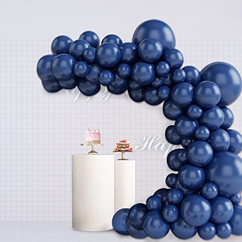 84pcs Navy Blue Balloons 5/12/45.7 cm Blue Balloon Garland Arch Kit Dark Blue Latex Balloons Navy Blue Balloon for Baby Shower Gender Reveal Birthday Party von Zercart