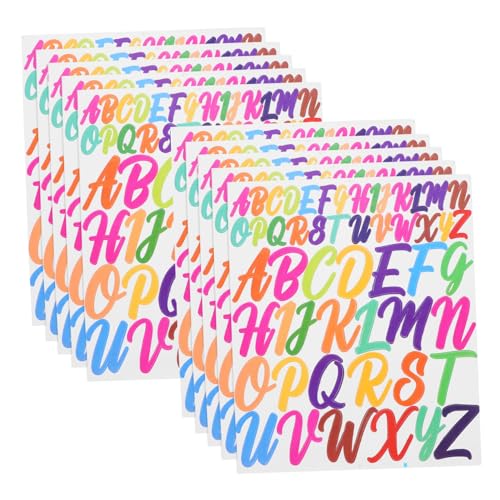 Zerodeko 1 Satz Buchstabenaufkleber Aus Vinyl Alphabet-scrapbooking-aufkleber Kindertagebuch Aufkleber Alphabet-aufkleber Aufkleber Für Wasserflaschen Selber Machen Pvc 10 Blatt von Zerodeko