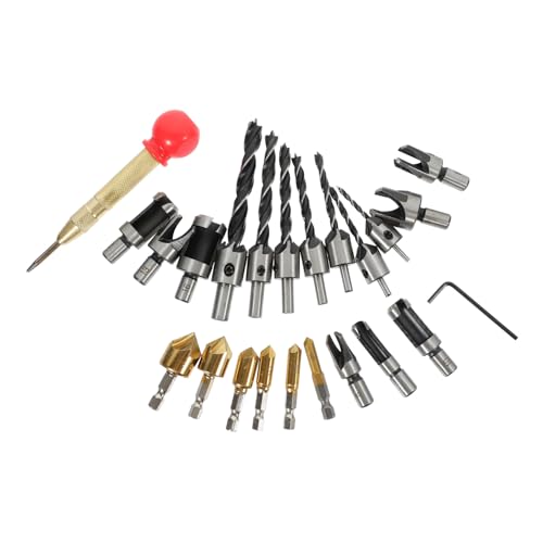 Zerodeko 1 Satz Fendering -Drill -Kombinationsset Holzbearbeitung Bausatz versenken werkzeug Countersink Chamfer Debruring Drill Bit Holz Countersink Drill Bit Kit Senker-Bits Senkbit Stahl Zerodeko 1 Satz Fendering -Drill -Kombinationsset Holzbearbeitung Bausatz versenken werkzeug Countersink Chamfer Debruring Drill Bit Holz Countersink Drill Bit Kit Senker-Bits Senkbit Stahl von Zerodeko