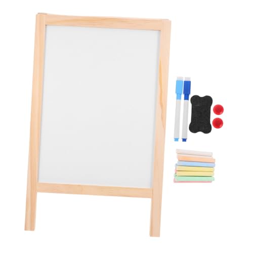 Zerodeko 1 Set Nachrichtentafel Aus Holz Freistehendes Whiteboard-schild Löschbares Zeichenbrett Für Message Board Kindertafel Staffelei-tafelschild Tafel-staffelei-schilder Hölzern von Zerodeko