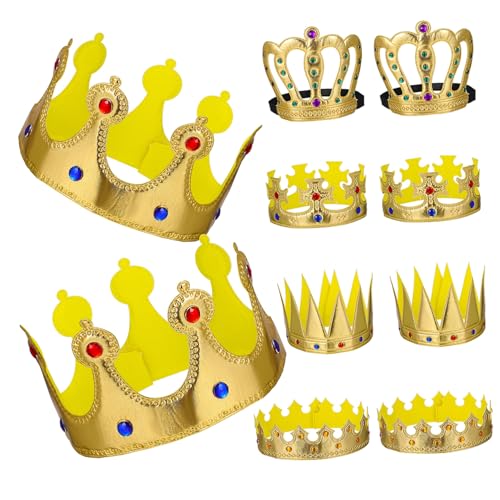 Zerodeko 10 Stk Krone Mädchen Tiara Stirnband Strass-tiara Prinzessinnen-kuchendekorationen Abschlussball Requisiten Kinderkostüme Dekorationen Für Pastelle Prinzessin Dekorationen Tuch von Zerodeko