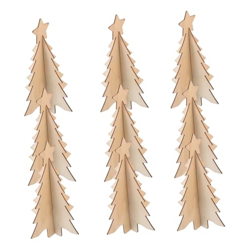 Zerodeko 10 Stück DIY Holz Weihnachtsbaumanhänger Zum Bemalen Unvollendete Holzdeko Für Individuelle Weihnachtsgestaltung Perfekt Für Bastelprojekte Und Weihnachtsbaum Schmuck von Zerodeko