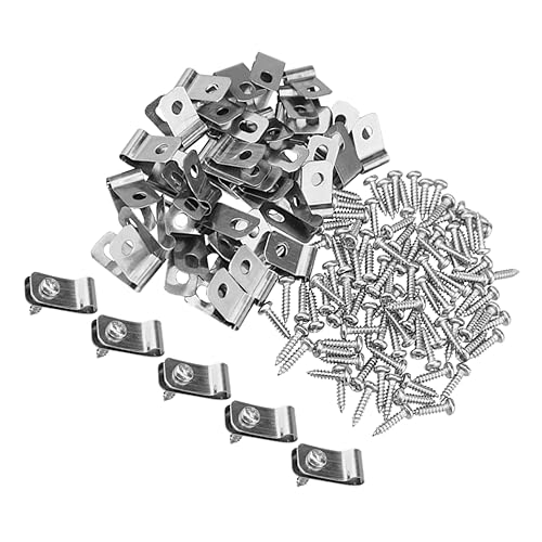 Zerodeko 100 Stück Metallzaun Clips für Tiergehege Aluminium Drahtzaun Klemmen mit Rostfrei Installieren für Verschiedene Nutztiere Zaunsysteme Zerodeko 100 Stück Metallzaun Clips für Tiergehege Aluminium Drahtzaun Klemmen mit Rostfrei Installieren für Verschiedene Nutztiere Zaunsysteme von Zerodeko