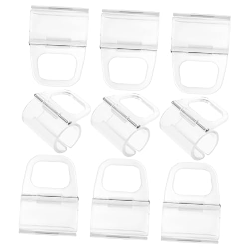 Zerodeko 10St Rollogriff Federrollos Fensterrollo zieht durchsichtige Vorhänge Gardinenclips Volant-Clips Clips für Gardinenstangen Schatten Vorhang runder Stab Jalousie Raffrollos Abs von Zerodeko