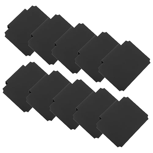 Zerodeko 10St Tafeletiketten-Clip plattenklemme bordmappe label clip flüssig Speisekammer-Organisationsetiketten einkaufskorb Anzeige Clip-on-Etiketten Clip für Preisauslagehalter PVC Black von Zerodeko