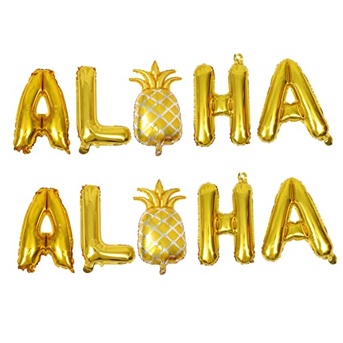 Zerodeko 2 Sätze Aloha-ballons Mit Ananas Tropical Party Anhänger Party Dekoration von Zerodeko