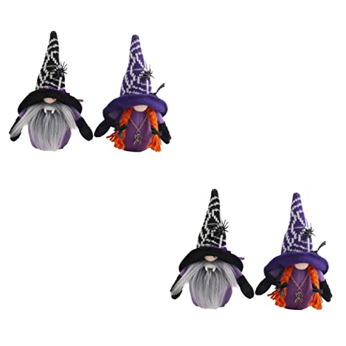 Zerodeko 2 Sätze Gnom-Puppe Hängende Halloween-Dekorationen Halloween Dekoration Halloween Decor Halloween Horn Gnom Ornament Wichteldekorationen Für Zu Hause Plastik 2 Stücke * 2 von Zerodeko