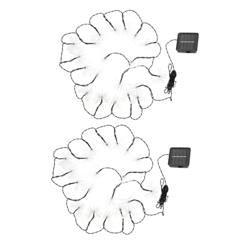 Zerodeko 2 Stk Solar-Schmetterlingslicht Schmetterlings-Lichterketten Lichterketten solar led licht fernbedienung zuckerstangen beleuchtet außen solar solarlamp LED-Dekorationslampe Plastik von Zerodeko