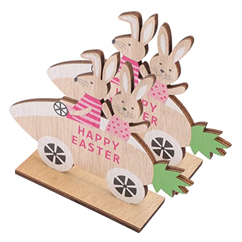 Zerodeko 2 Stück Kaninchen Karotten Ornament Zwerge Heimdekoration Figur Haushaltswaren Hase Müde Tablett Dekoration Plüsch Tischschild Ornamente Zum Basteln Ostern von Zerodeko