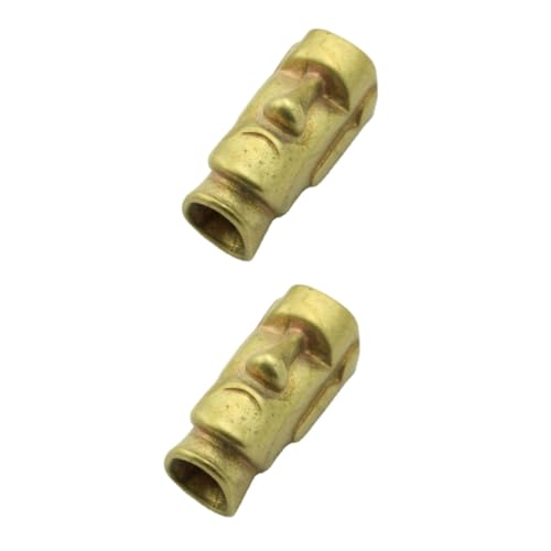 Zerodeko 2 Stück Messeranhänger Aus Messing Halskette Perlen Armbänder Abstandsperlen Spacer Perlen Abstandsperlen Zum Basteln Perlen Für Diy-schmuck Armbänder Machen Perlen Metallperle von Zerodeko