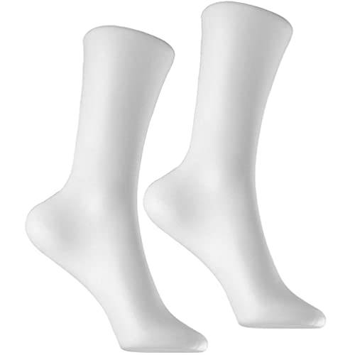 Zerodeko 2st Damen Socken Bein Modell Requisiten Schaufensterpuppenfuß-displayform Fußpuppe Für Socken Beuteformen Für Erwachsene Fußform Sockenständer Stehen Fräulein Attrappe Weiß Armband von Zerodeko