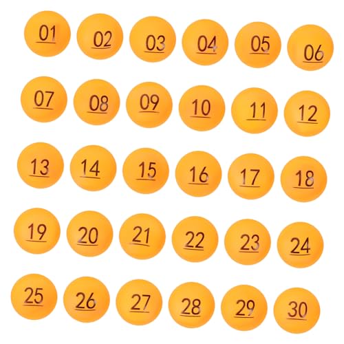 Zerodeko 30 Stück Lotteriebälle aus Kunststoff Nummerierte Auswahlkugeln für und Partyspiele Wiederverwendbare Leichte Spielrequisiten mit Auffälligem Design Zerodeko 30 Stück Lotteriebälle aus Kunststoff Nummerierte Auswahlkugeln für und Partyspiele Wiederverwendbare Leichte Spielrequisiten mit Auffälligem Design von Zerodeko