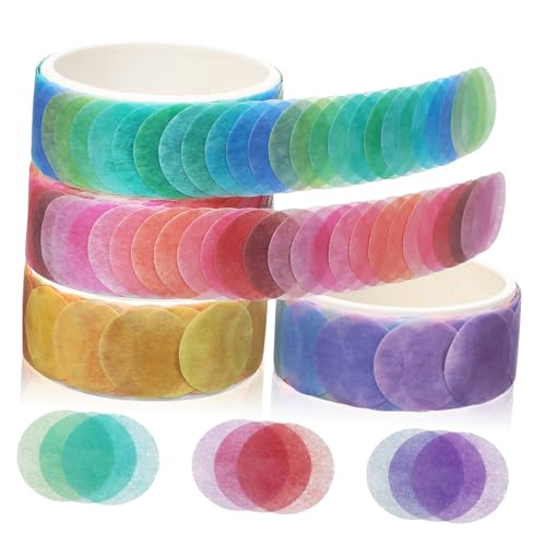 Zerodeko 4 Rollen Früchte Bonbons Dekorative Aufkleber Ornament Aufkleber Sammelalbum DIY Klebeband Dekoratives Klebeband Abdeckband Formen Washi Aufkleber Nagelaufkleber von Zerodeko