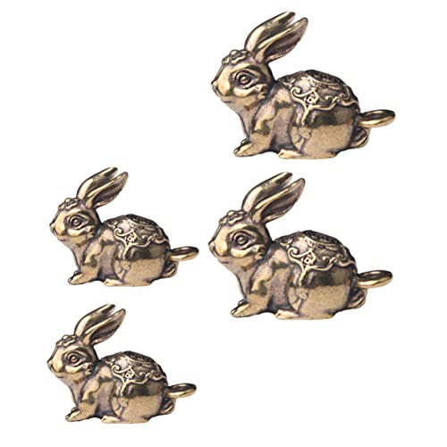 Zerodeko Kupfer Material Bunny Charms Schlüsselanhänger Dekorationen Dekorative Schlüsselanhänger Multi-use-dekore von Zerodeko