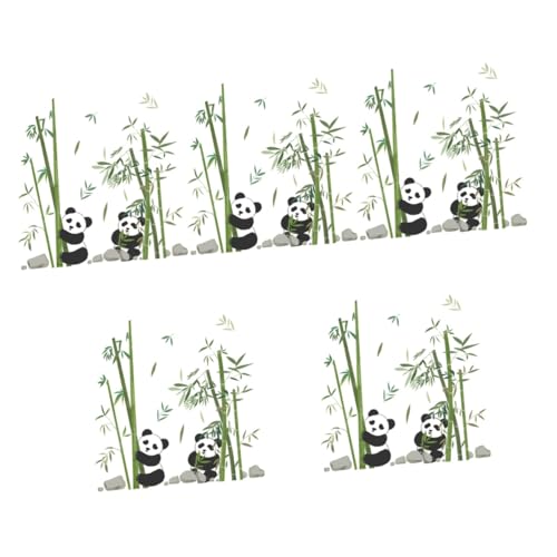 Zerodeko 5 Stück Panda Wandaufkleber Panda Wandbild Schlafzimmer Wandaufkleber Cartoon Wandaufkleber Kinderzimmer Tapete Kinderzimmer Dekor Abnehmbare Wand Kinderzimmer von Zerodeko