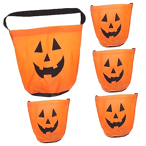 Zerodeko 5 Stück Süßigkeitentüten Für Halloween Requisiten Leckerli Taschen Süßigkeiten Paket Taschen Halloween Party Taschen Kürbis Taschen Kleine Halloween Taschen Halloween von Zerodeko