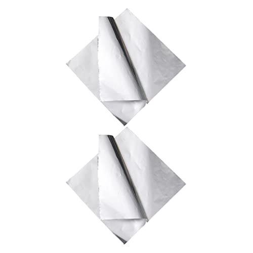 Zerodeko 50 Blatt Heißluftfritteusenpapier, quadratisch, Haushaltsofenpapier, wiederverwendbar, Geschenkpapier, Zubehör, Luftfritteuse, Korbmatte, Airfryer Backpapier, Grill, Aluminiumfolie von Zerodeko