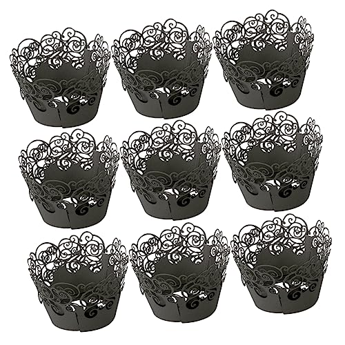 Zerodeko 60St Blumendekor Hochzeitsdekoration Cupcake-Förmchen für Hochzeiten Kucheneinlagen für Hochzeiten Mini-Muffins Packpapier Backpapier Dessert-Wraps Tasse Geschenkpapier Nachtisch von Zerodeko