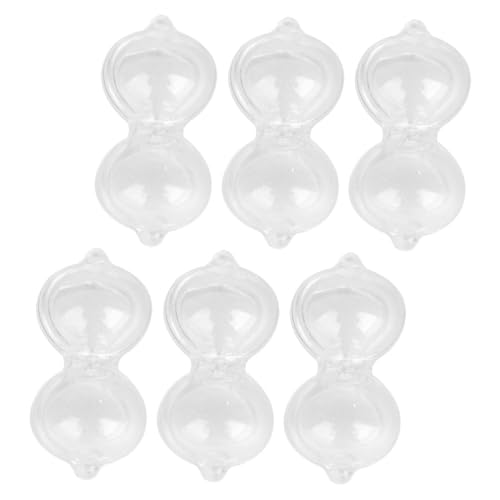 Zerodeko 6Pcs Mini -Sandglas Schlüsselanhänger für Vintage Küchentimer sanduhr für sanduhr schlüsselanhänger Klassenzimmer-Timer für Hourglass Timer Accessoire Plastik von Zerodeko