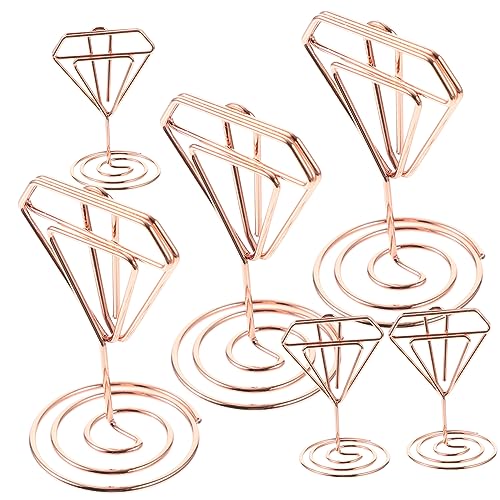 Zerodeko 6Stücke Tischnummer Halter Roségold Finish Stabiler Kartenhalter Für Hochzeiten Tischdekoration Fotohalter Und Menüständer Für Veranstaltungen Zerodeko 6Stücke Tischnummer Halter Roségold Finish Stabiler Kartenhalter Für Hochzeiten Tischdekoration Fotohalter Und Menüständer Für Veranstaltungen von Zerodeko