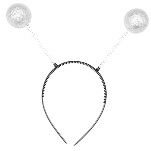 Zerodeko Alien Antenne Haarreif Mit Glitzerbällen Futuristisches Party Accessoire Für Cosplay Und Kostümpartys Extravagantes Alien Kostü Für Damen Und ädchen von Zerodeko