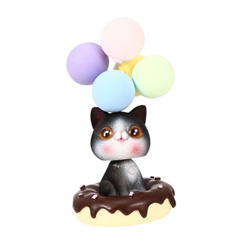 Zerodeko Festliche Ballon-Katze-kuchendekoration Hochzeits-Harz-bastelverzierung Für Die Inneneinrichtung von Zerodeko