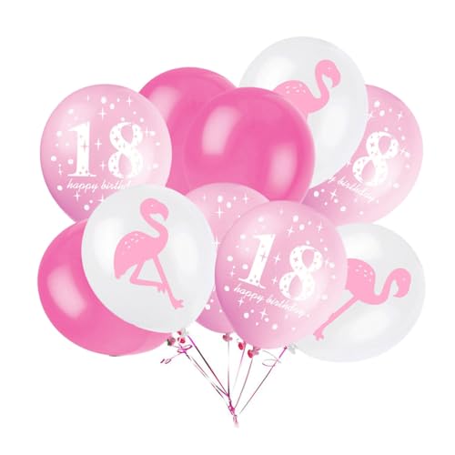 Zerodeko Flamingo Latex Ballons Für Geburtstag Rosa Gummiballons Für Geburtstagsdekorationen Partybedarf Und Feste von Zerodeko